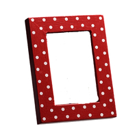 Photo frame with Red & White Dots