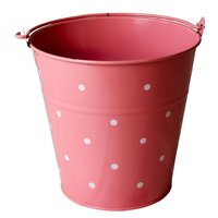 Colourful tin bucket