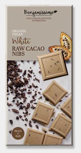 Vegan White Raw Cacao Nibs, Benjamissimo