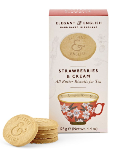 Strawberries & Cream Biscuits, Elegant & English